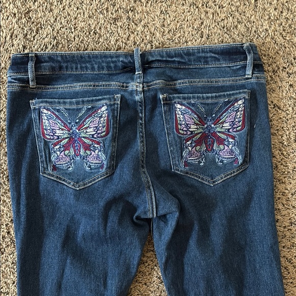 Wild Fable flared butterfly pocket jeans size 14 - Picture 7 of 8